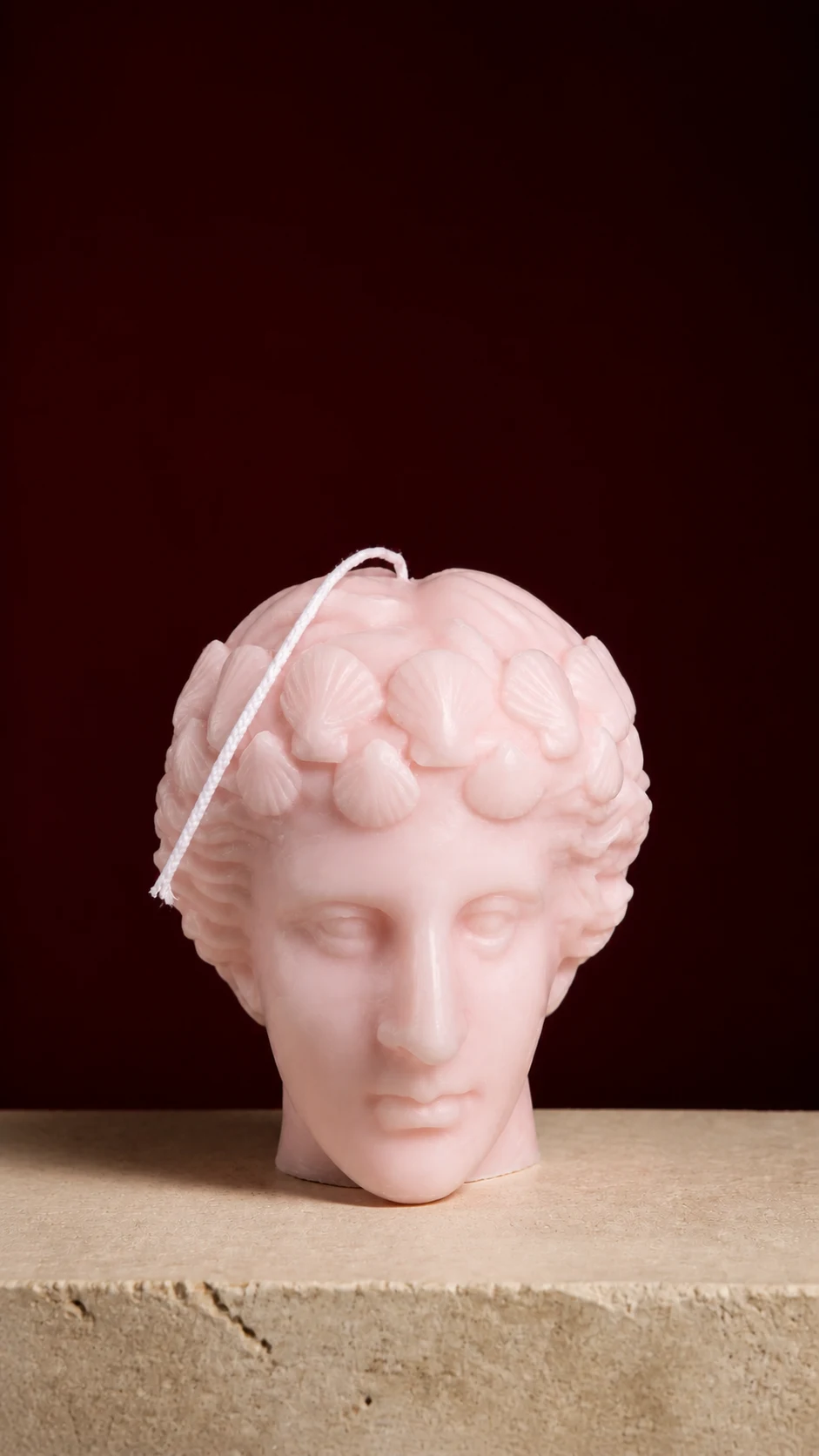 Calypso, a rose head candle